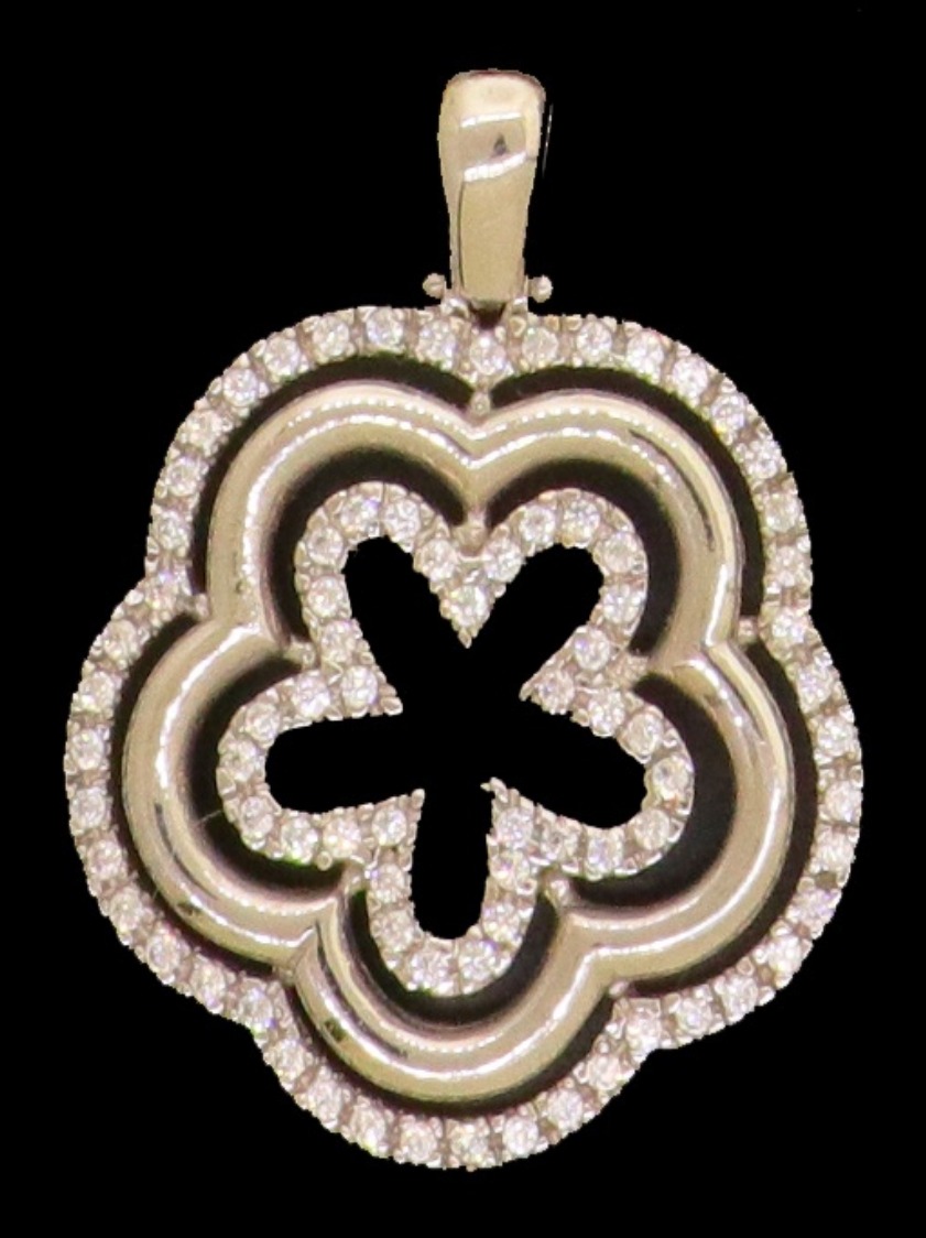 18K White Gold Pendant
